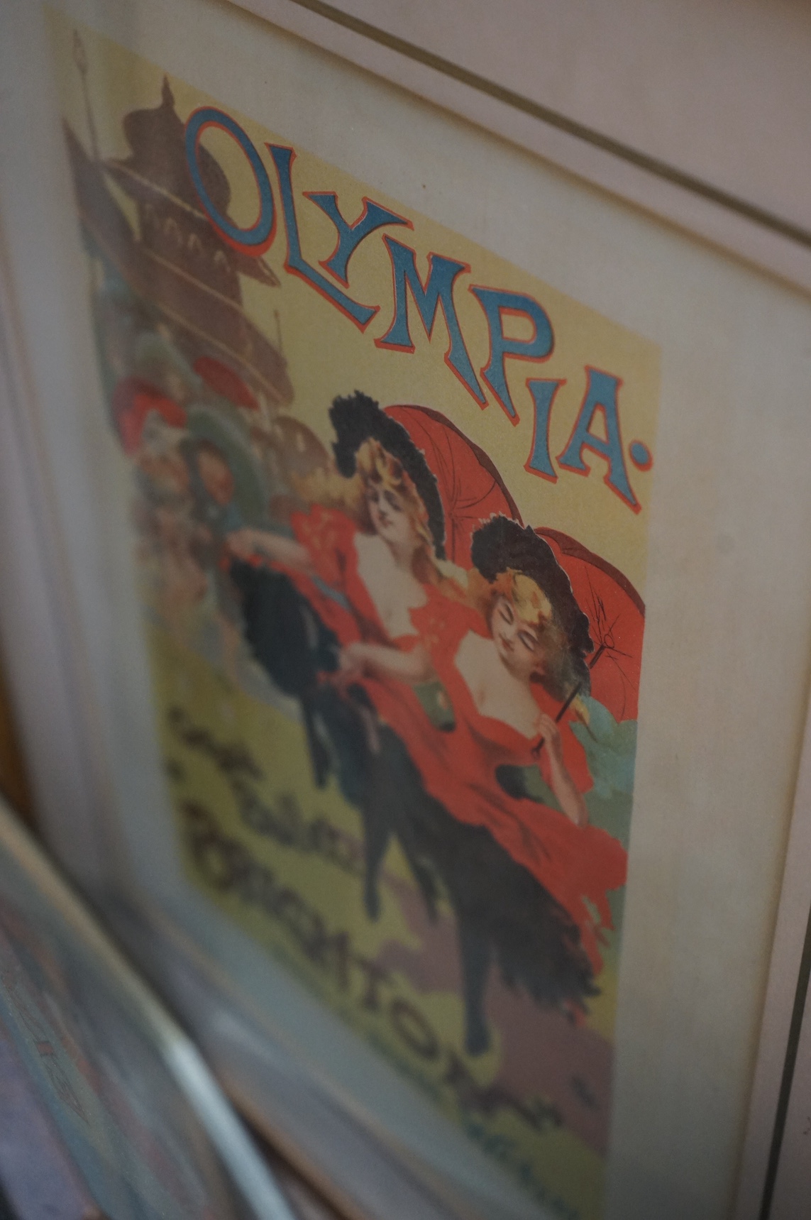 A large collection of late 19th and early 20th century Art Nouveau figural lithographs, mostly French. Condition - poor/fair